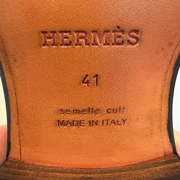 NWT Hermes Black Leather Oxfords with Double Monk Strap - Picture 6 of 8